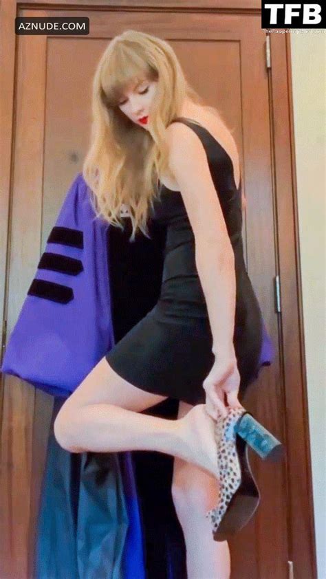 Taylor Swift Sexy Poses Flaunting Her Legs And Foot In A Video On