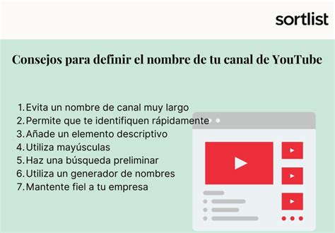 Guía para elegir el mejor nombre para el canal de YouTube