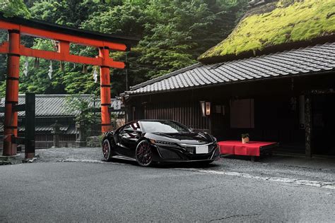 All- Black Acura NSX Sporting Matte Black Forgiato Wheels | CARiD.com ...