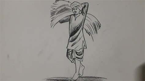 Kerala Farmer Drawing