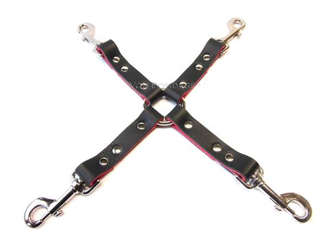 Leather Hogtie Connector For Restraints Long Bdsm Way For Bondage Sex Play Slave Sub