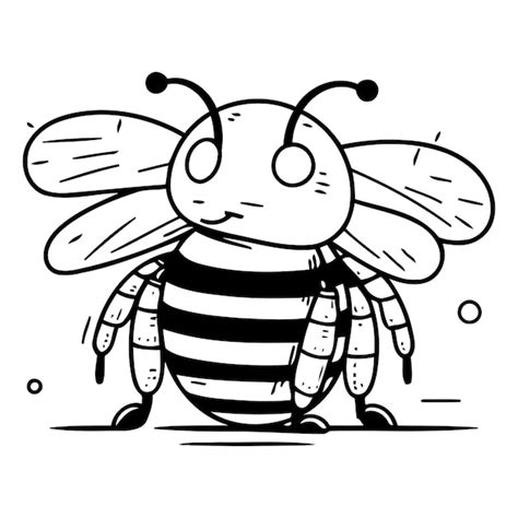 Premium Vector Cartoon Cute Bee Vector Illustration Isolated On A