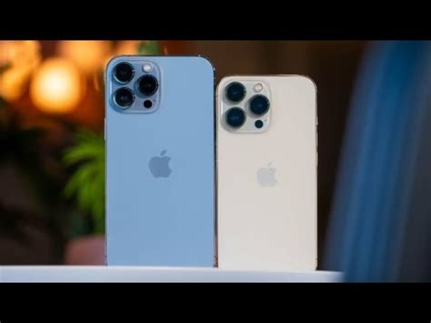 Iphone Pro Max Sierra Blue Vs Gold Color Comparison Youtube