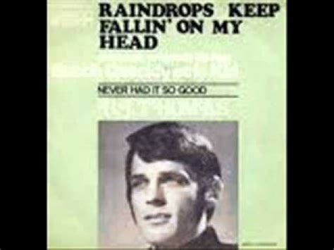 Rain Drops Keep Falling On My Head By Bj Thomas Lyrics Youtube