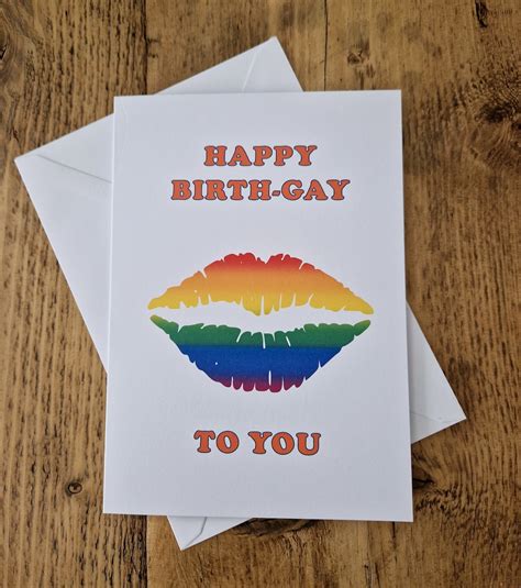 Gay Birthday Card Lgbt Birthday Greetings Card Birthday Cards Gay Cards Lgbt Cards