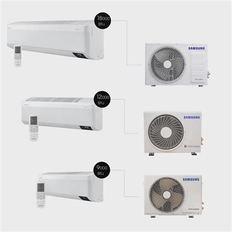 Kit Ar Condicionados 9.000 Btu, 12.000 Btu E 18.000 Btu Sem Vento ...