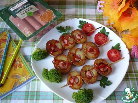 Быстрый перекус "Сосиска в картофеле" – кулинарный рецепт