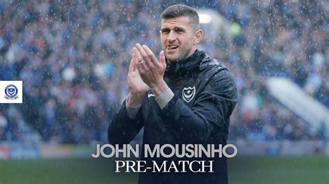 John Mousinho Pre Match Forest Green Rovers Vs Pompey Youtube