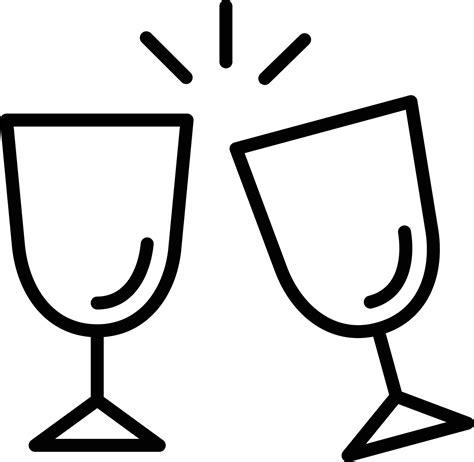 Cheers Line Icon 10589835 Vector Art At Vecteezy