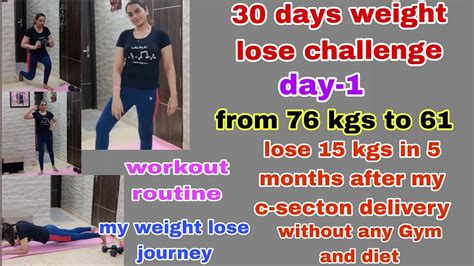 30 Days Weight Lose Challengeday 1my Weight Lose Journeylose15kgs