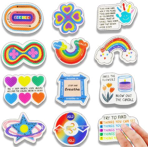 Amazon Textured Calm Strips For Anxiety Sensory Stickers With Boho