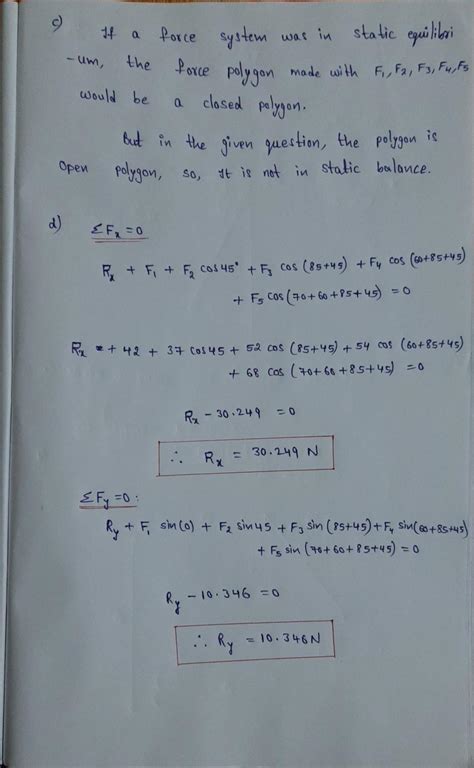 [solved] Figure Q1 Shows A System Of Five Coplanar Forces F1 F2 F3