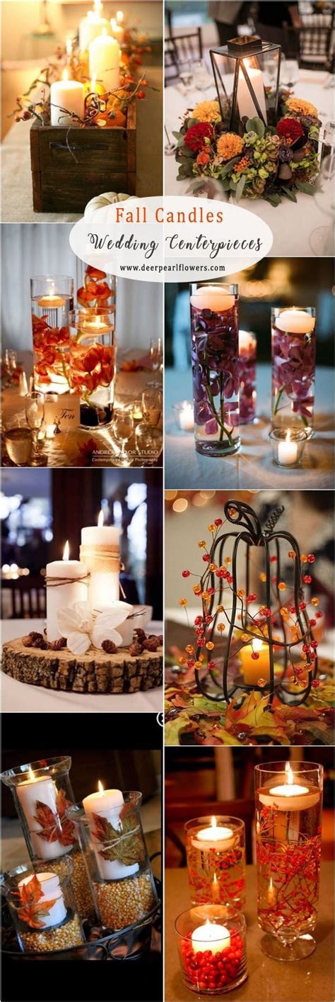 Many Different Pictures Of Candles And Flowers In Glass Vases With The