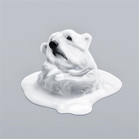 The fried monster. | Polar bear, Monochrome art, Bear