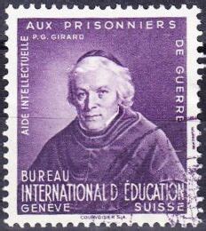 Stamp P Re Girard Switzerland Bie Ibe International Bureau Of