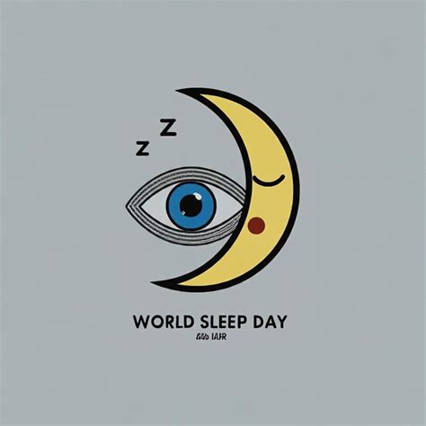 Premium Photo | World sleep day logo design vector illustration