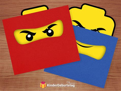 Ninjago Einladungskarten Zum Kindergeburtstag Oder Party