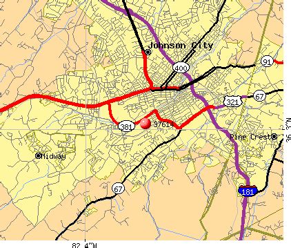 Johnson City Tn Zip Code Map - United States Map