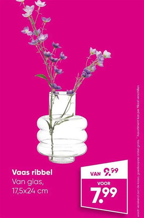 Vaas Ribbel Aanbieding Bij Big Bazar Folders Nl