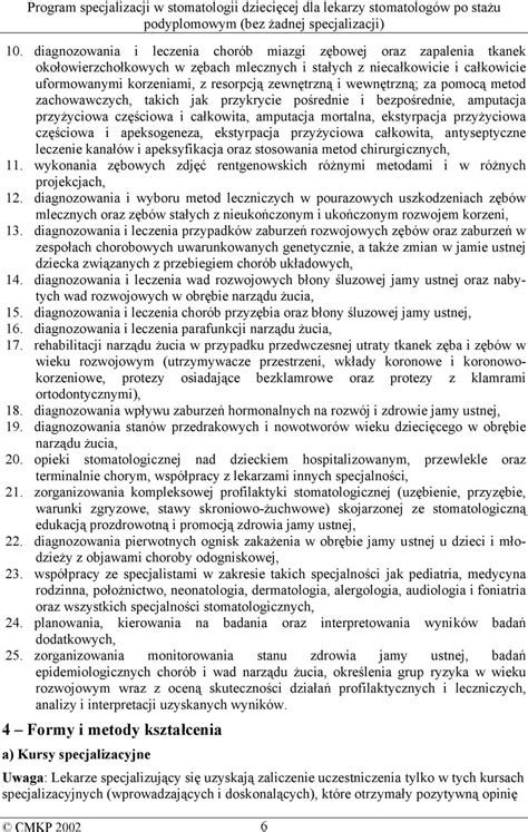 Program Specjalizacji Pdf Darmowe Pobieranie