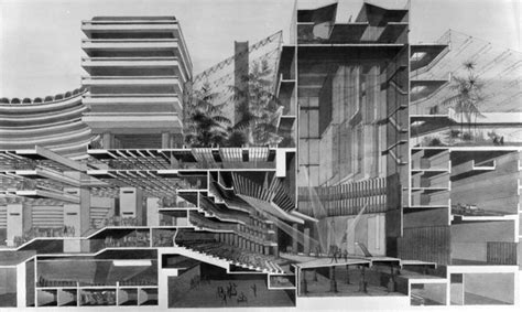 Barbican Centre Silk Street City Of London Perspective Section