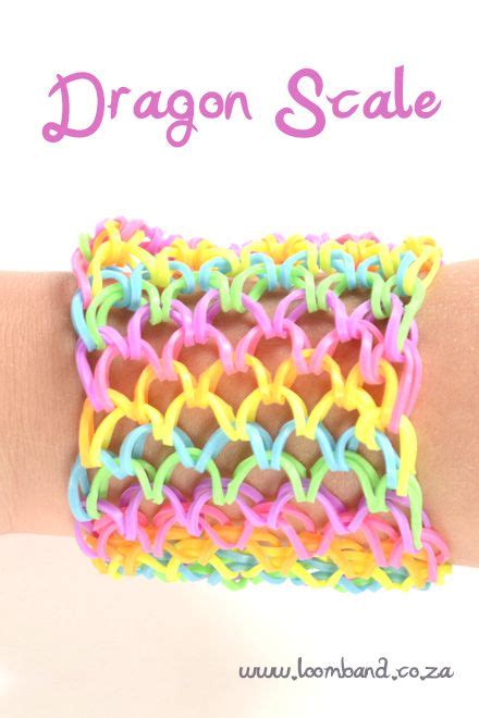 Dragon Scale Loom Band Bracelet Tutorial Instructions And Videos On