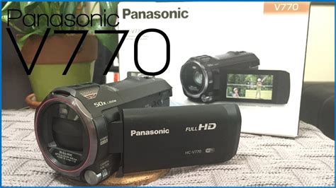 Panasonic HC V770 HD Camcorder Unboxing, Features, & Accessories - YouTube