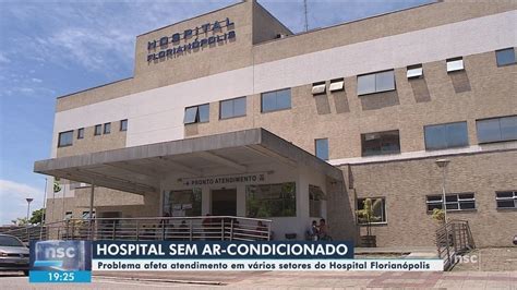 Em meio a calorão ar condicionado do Hospital de Florianópolis para de