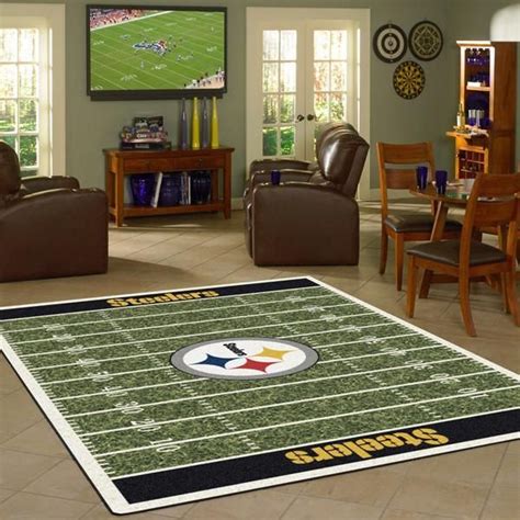 Pittsburgh Steelers NFL Football Field Rug Football Rug Rugs In