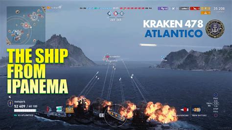 Essa Mina É Louca Atlantico 478 World of Warships Legends YouTube