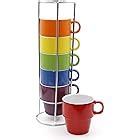 Amazon Pc Multi Color Oz Coffee Mug Set Coffee Cups Mugs