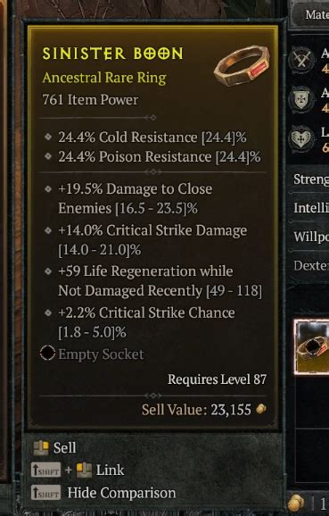 Crit Chance Crit Dmg Dmg To Close Ring Lvl 87 Topic D2jsp