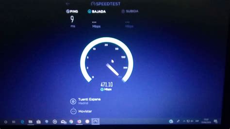 Test De Velocidad Fibra óptica Simétrica 600 Megas Movistar En Tarancón