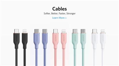 Anker Powerline Iii Flow Usb C To Usb C Cable W Ft Misty Blue