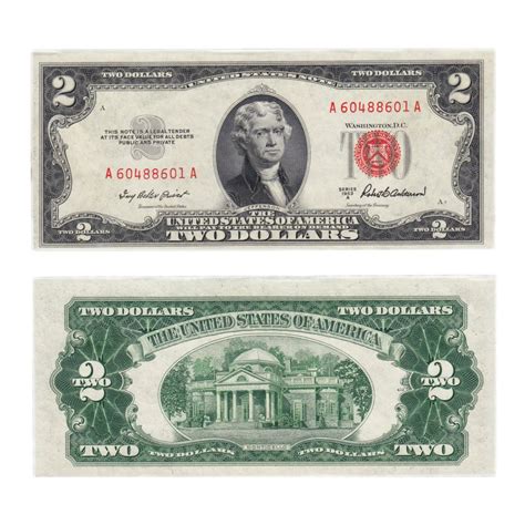 Банкнота США 2 доллара 1953 Series 1953 стоимостью 5550 руб.