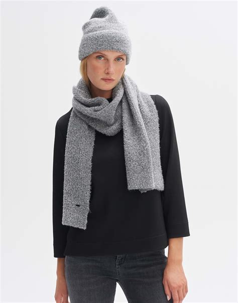 Strickschal Aglezi Scarf Grau Online Bestellen Opus Online Shop