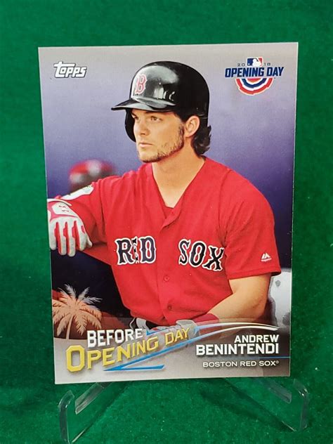 2018 Topps Opening Day Before Andrew Benintendi Boston Red Sox BOD AB