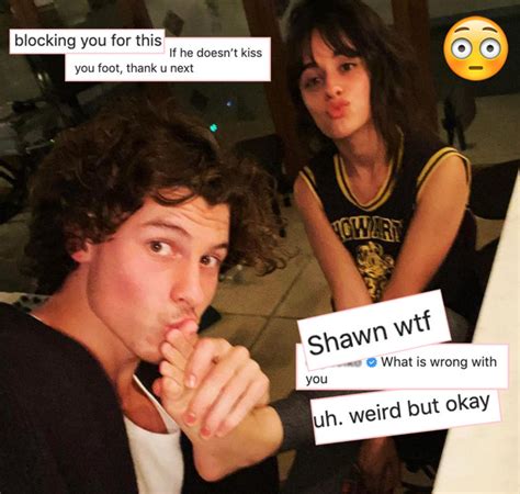 Shawn Mendes Kisses Camila Cabello S Toes In Valentine S Day Post But Fans Find It Totally