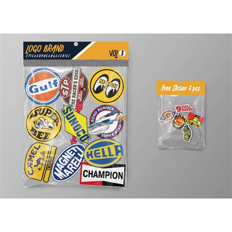 Jual Sticker Pack Logo Brand Mooneyes Sticker Aesthetic Sticker