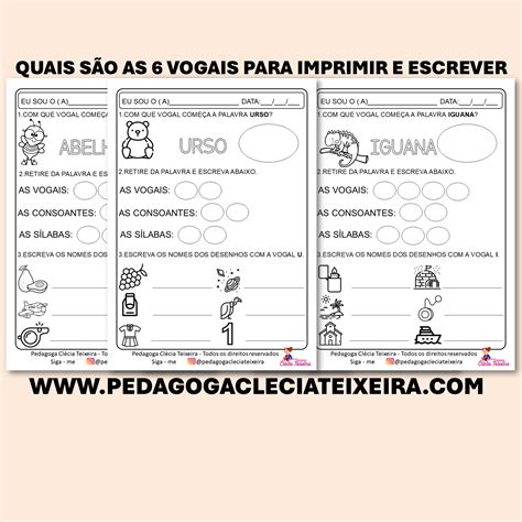Quais As Seis Vogais - Quais São As Seis Vogais - BINKEDU