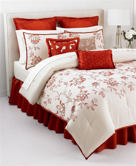 Closeout Martha Stewart Collection Flowering Lotus 9 Piece Comforter