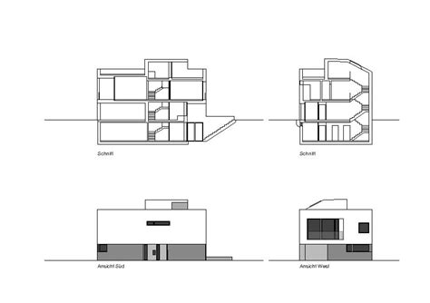 Schnitte Ansichten Haus H6 Architekturobjekte Heinzede