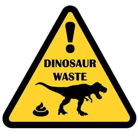 Placa Perigo Dinossauro Png