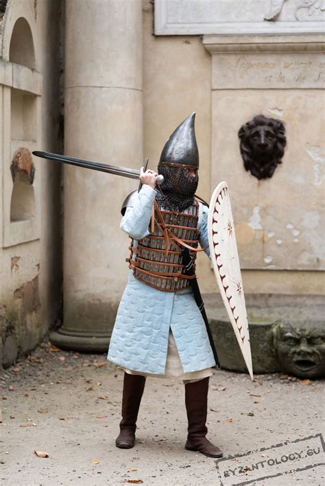 Byzantine Infantryman, 2nd half of 12th century. Medieval Knight, Medieval Armor, Medieval ...