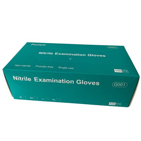 Box of NITRILE Powder Free Exam Gloves, Purism: MCR Medical Supply