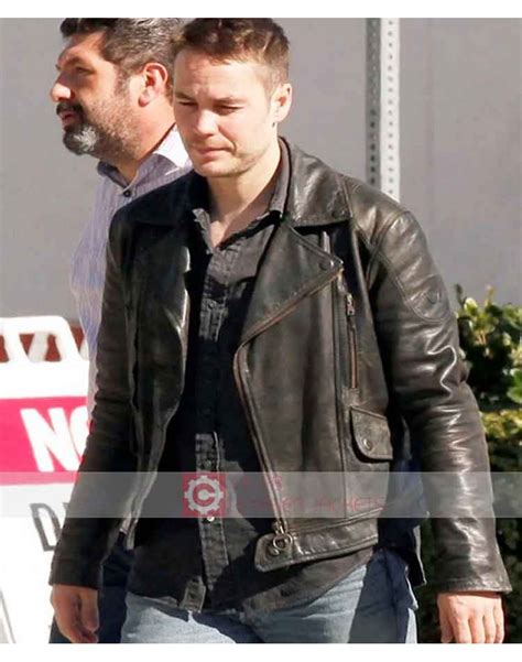 Taylor Kitsch Leather Jacket | Paul Woodrugh True Detective Jacket