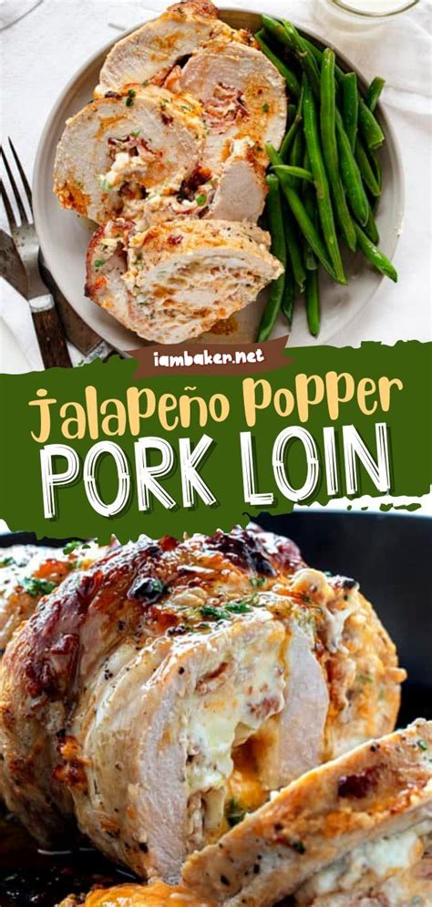 Jalapeno Popper Pork Loin Recipe Pork Loin Recipes Easter Dinner