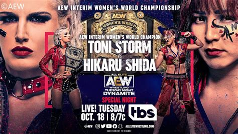 Toni Storm C V Hikaru Shida Aew Interim Women S World Title Match Aew Dynamite 159 Wwe