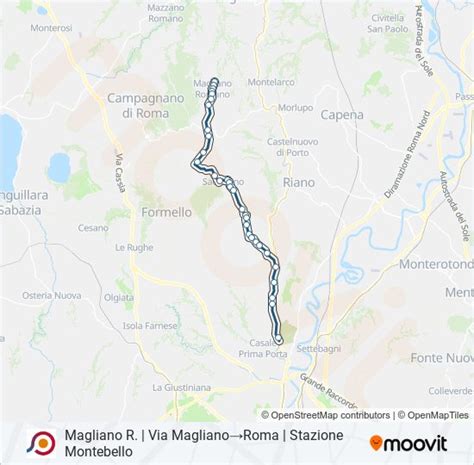 Cotral Route Schedules Stops Maps Magliano R Via Magliano