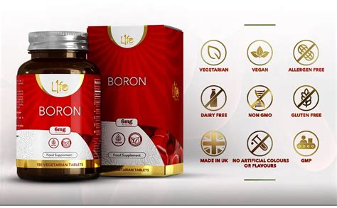 Ln Boron Supplement 180 Vegan High Strength Boron Capsules 6mg Boron Supplement Per Serving